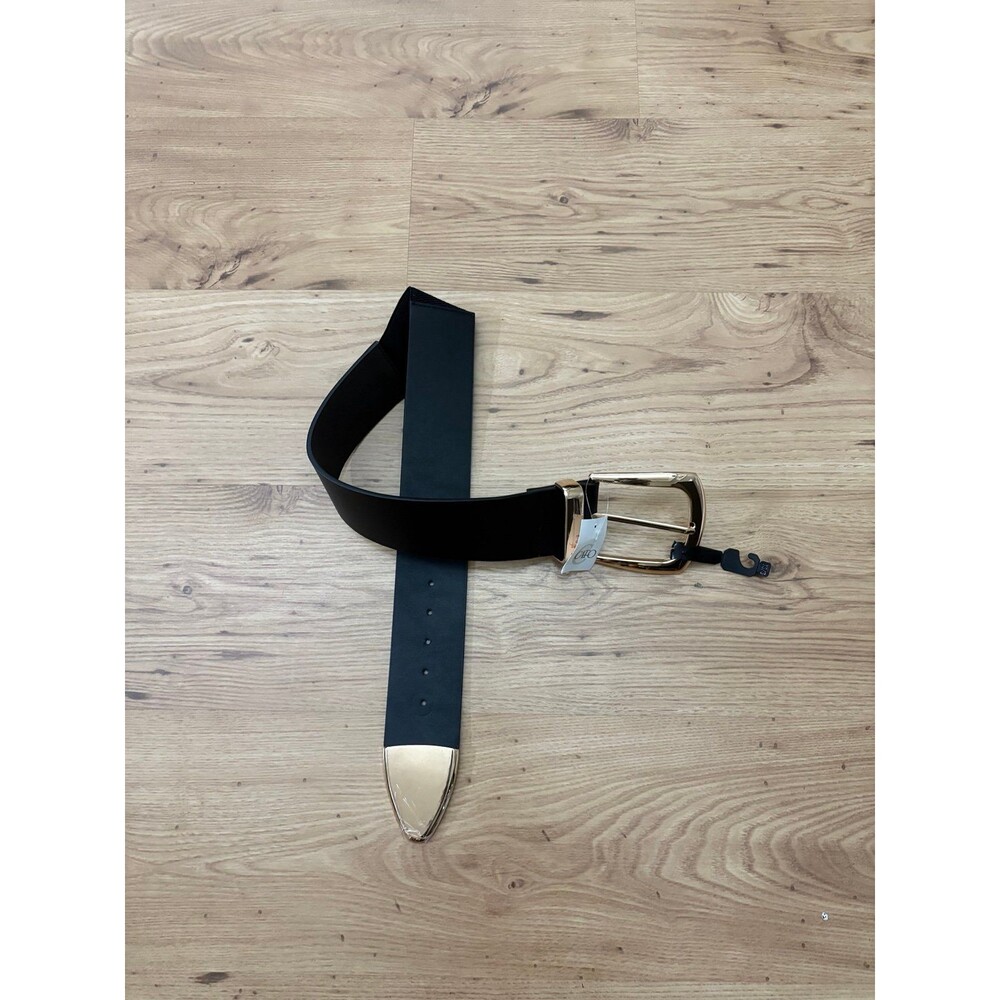 Black and Gold Buckle Belt